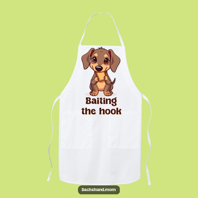 Funny Kawaii Dachshund Treat Master Apron - Hilarious Dog Kitchen Gift