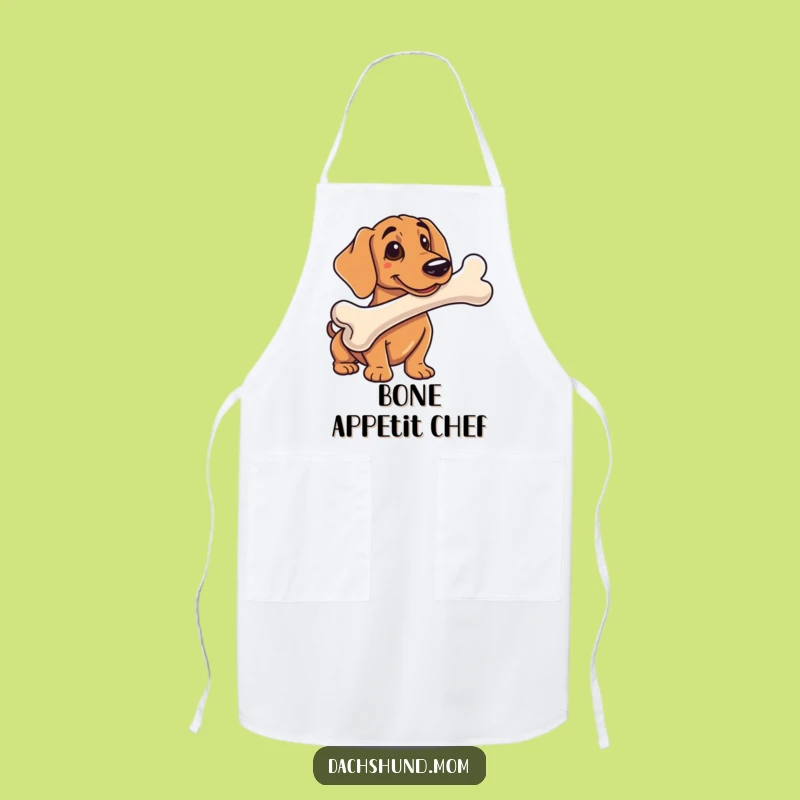 Funny Dachshund Bone Apron: Hilarious Sausage Dog Kitchen Gift