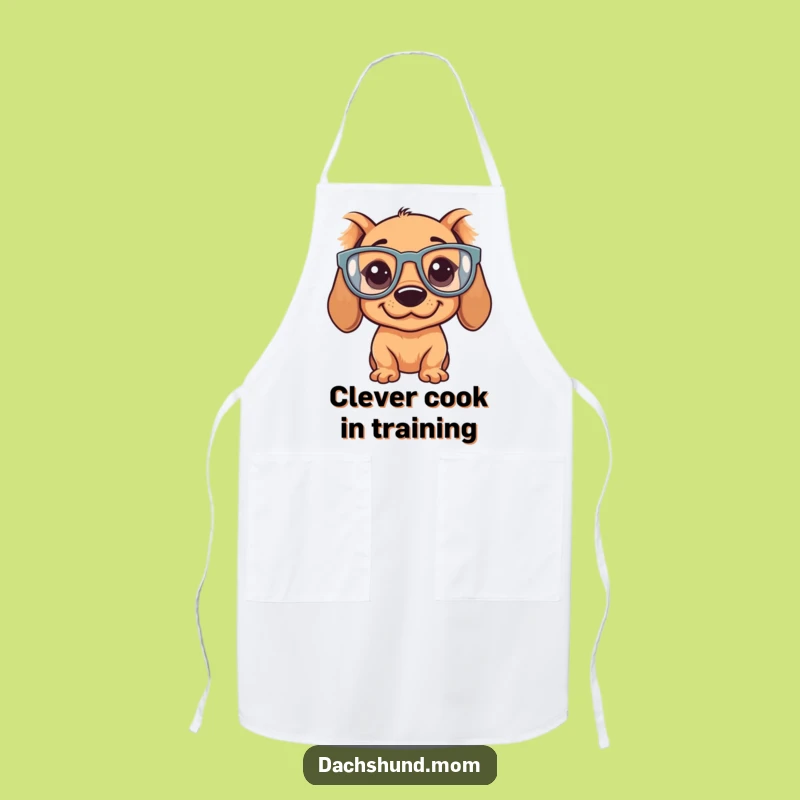 Funny Kawaii Dachshund Apron - Silly Chef Dog, Hilarious Kitchen Essential