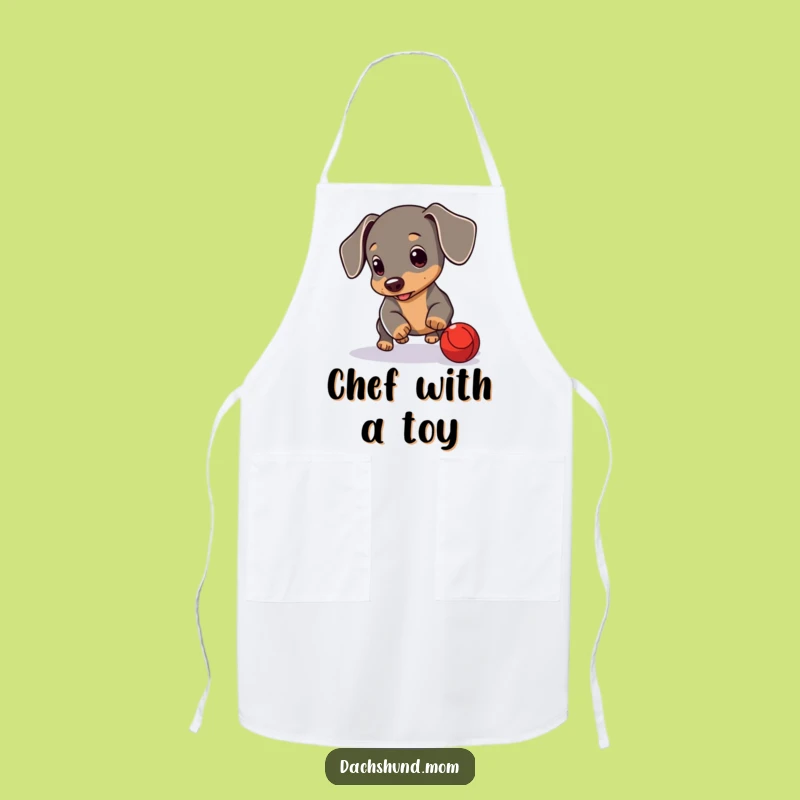 Funny Dachshund Cub Apron: Playful Kitchen Fun - Perfect Funny Gift!