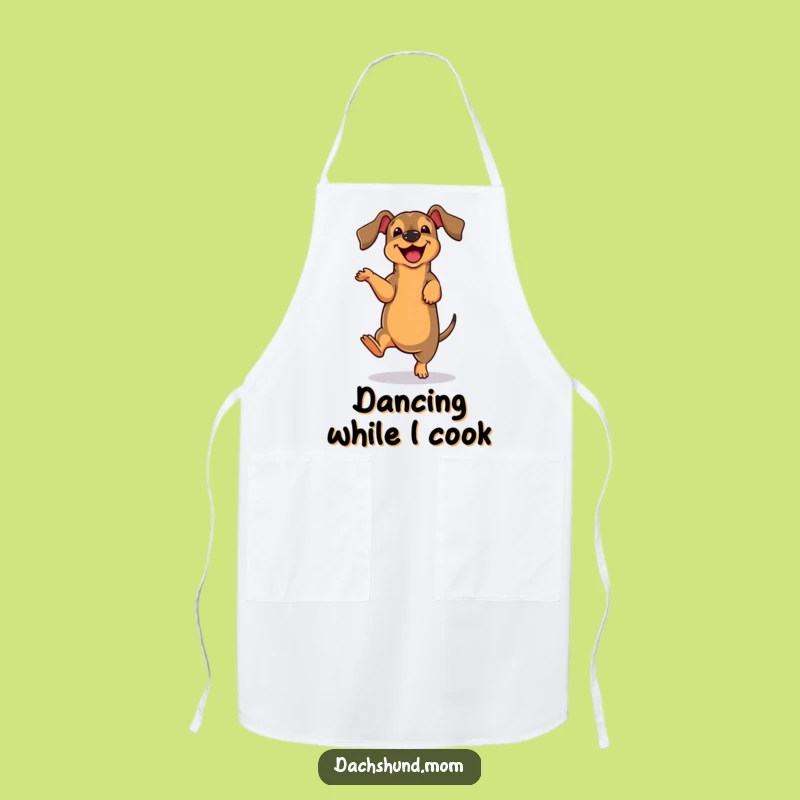 Funny Dachshund Dance Apron: Cook with Canine Comedy & Rhythm
