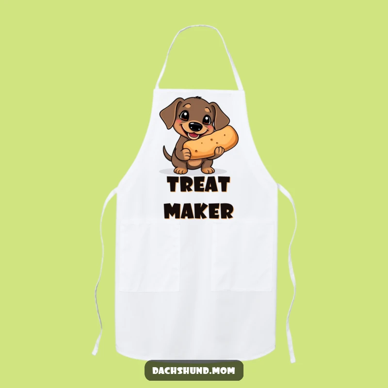 Funny Kawaii Dachshund Apron: Goofy Treat Kitchen Wear for Dog Lovers