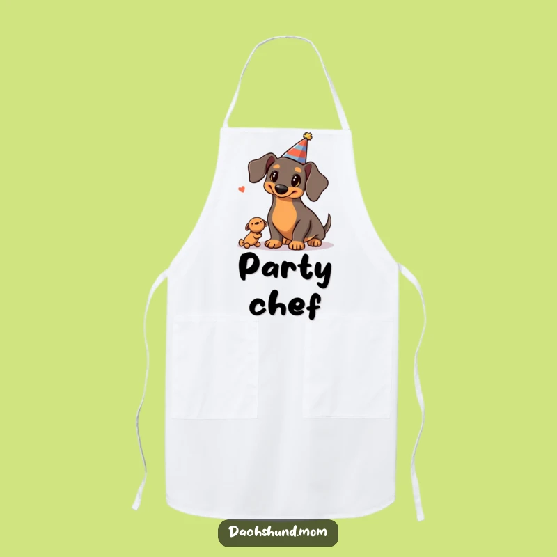 Funny Kawaii Dachshund Apron: Party Juggling Kitchen Wear for Dog Lovers