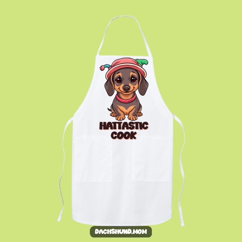 Funny Dachshund Hat Collection Apron - Chef Wiener Dog Style