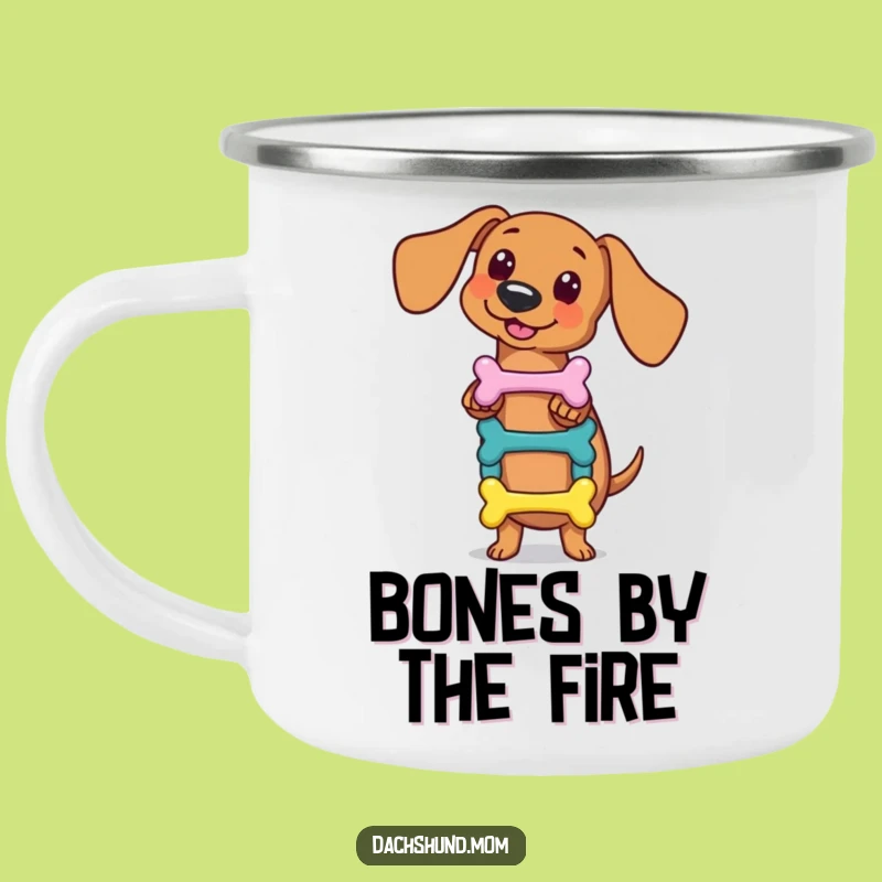 Funny Kawaii Dachshund Bone Balance Camp Mug - Durable Talented Dog