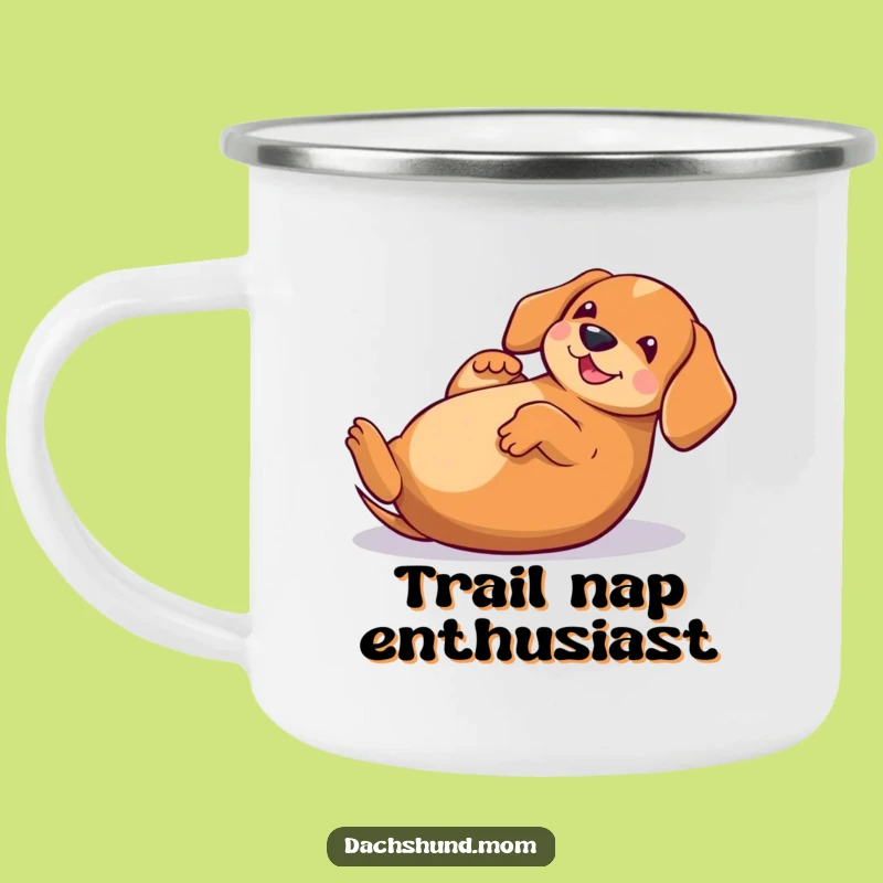 Funny Kawaii Dachshund Rolling Camping Mug: Adventure Fuelled by Hilarious Pups