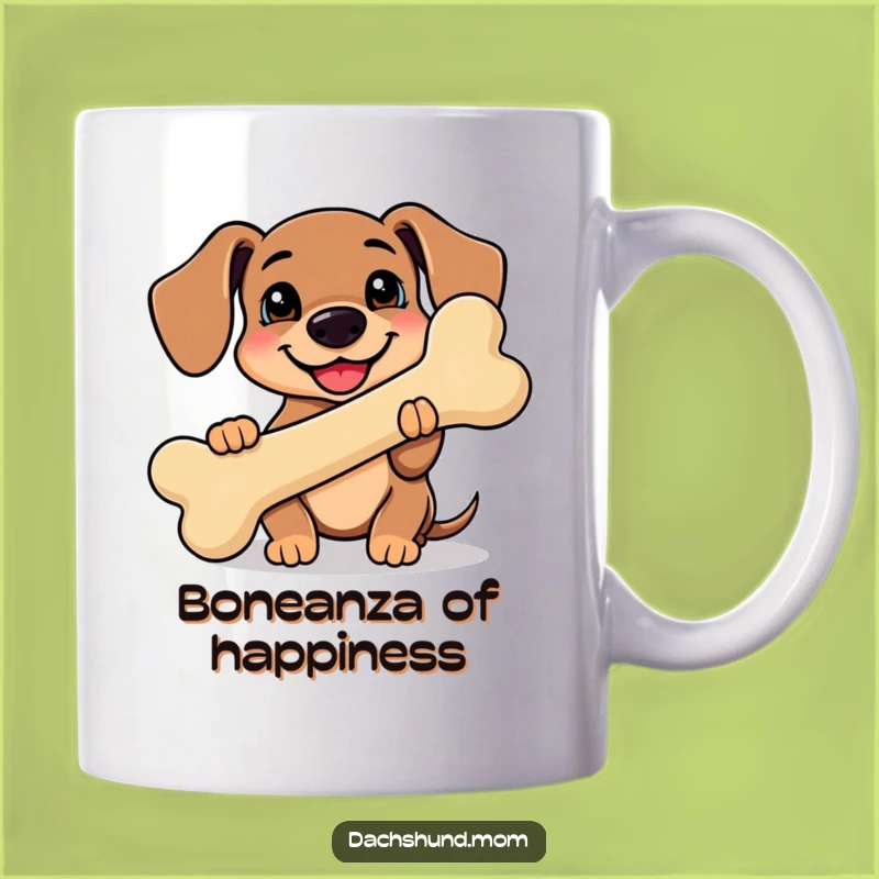 Funny Kawaii Dachshund Mug: Happy Pup's Funny Gift Idea