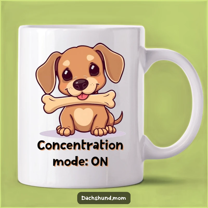 Funny Kawaii Dachshund Balance Mug: Adorable Dog Trick, Perfect Funny Gift for Pet Lovers!
