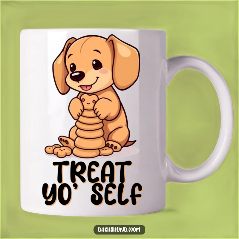 Funny Dachshund Biscuits Mug: Cub's Balancing Act - Perfect Funny Gift!