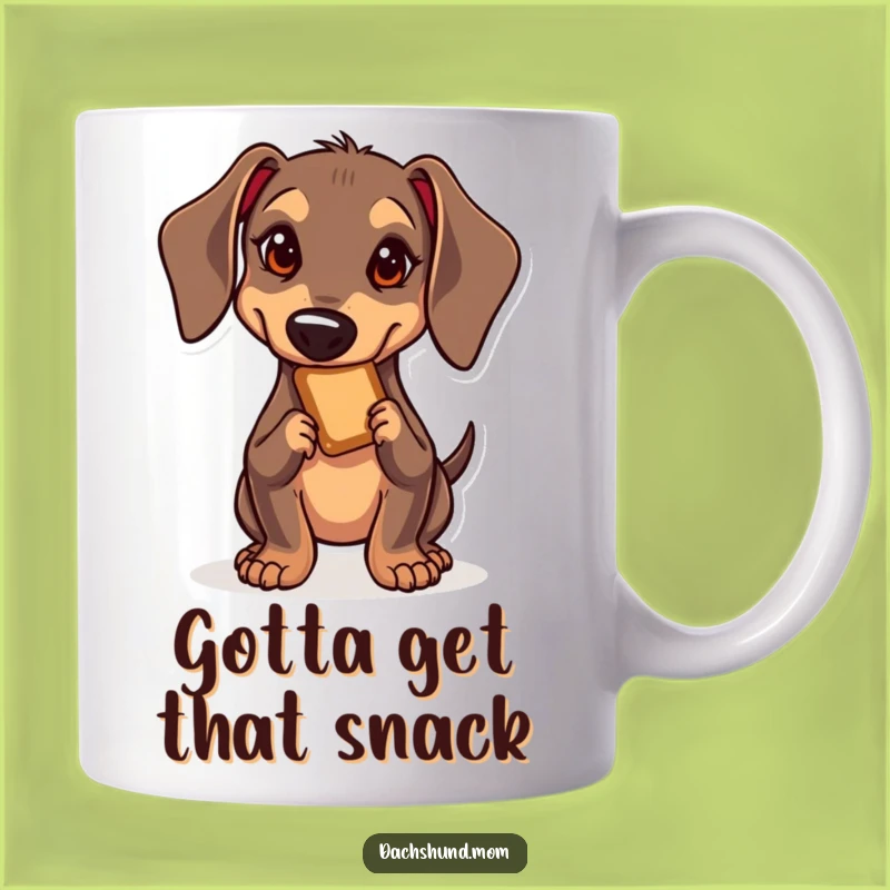 Funny Kawaii Dachshund Treat Heist Mug - Hilarious Dog Lover Gift