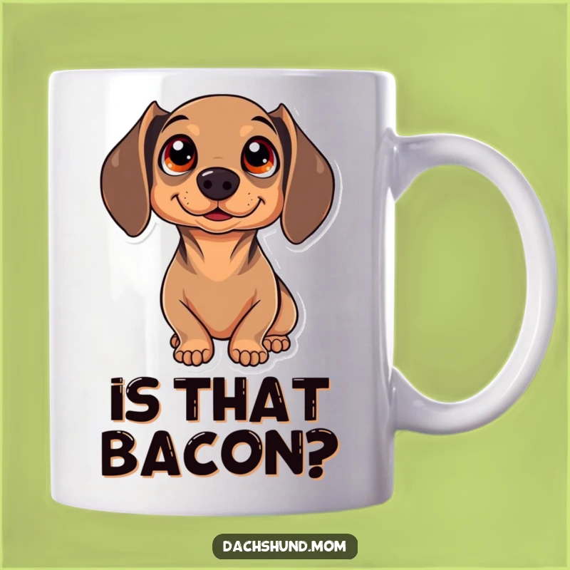 Funny Kawaii Dachshund Mug: Sparkling Eyes Wonder Gift for Dog Lovers