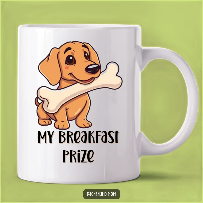 Funny Dachshund Bone Mug: Hilarious Sausage Dog Treat Gift