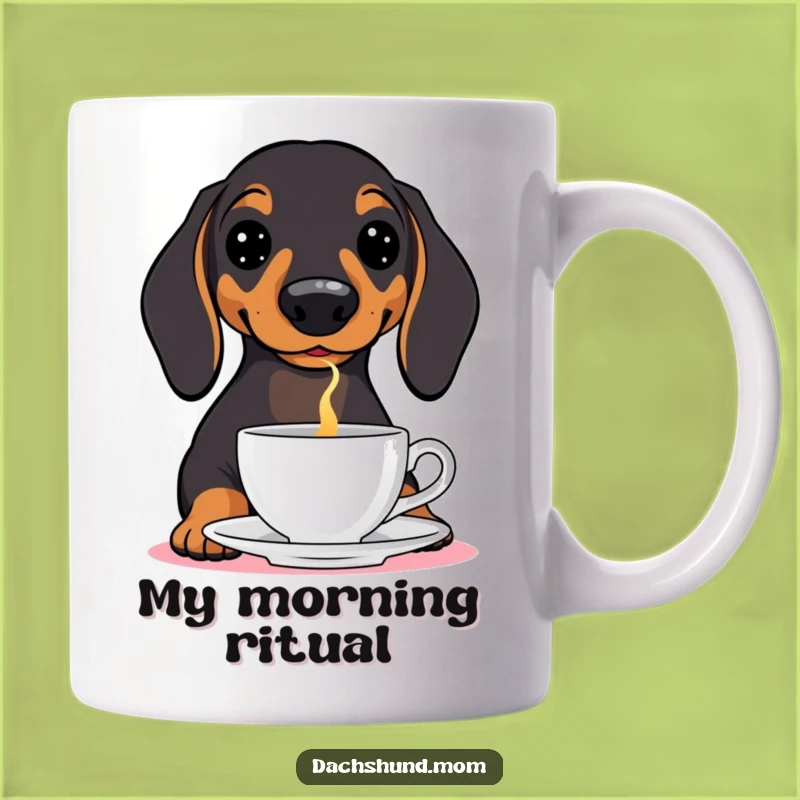 Funny Dachshund Teacup Balance Mug - Hilarious Wiener Dog Gift for Dog Lovers