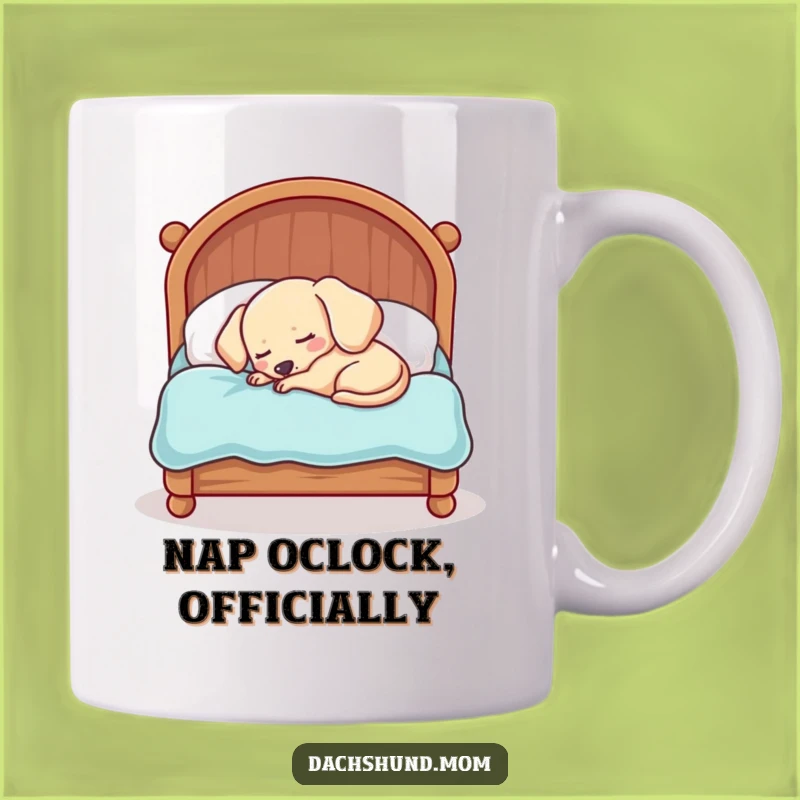 Funny Sleepy Dachshund Mug: Adorable Kawaii Dog Nap, Perfect Funny Gift for Dog Lovers!