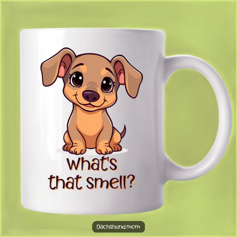Funny Kawaii Dachshund Head Tilt Mug - Curious Wiener Dog Gift for Dog Lovers