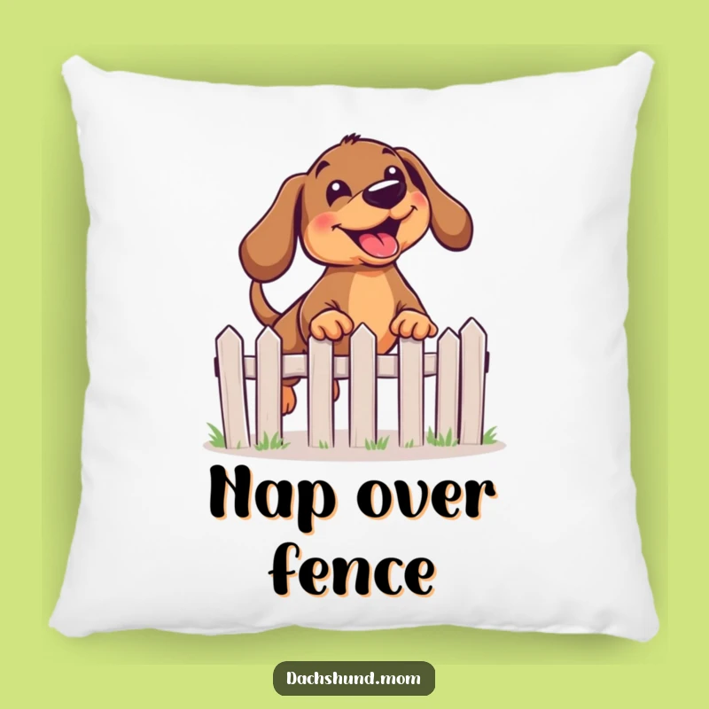 Comfy Funny Kawaii Dachshund Pillow: Joyful Leap Comfort, Cozy Gift