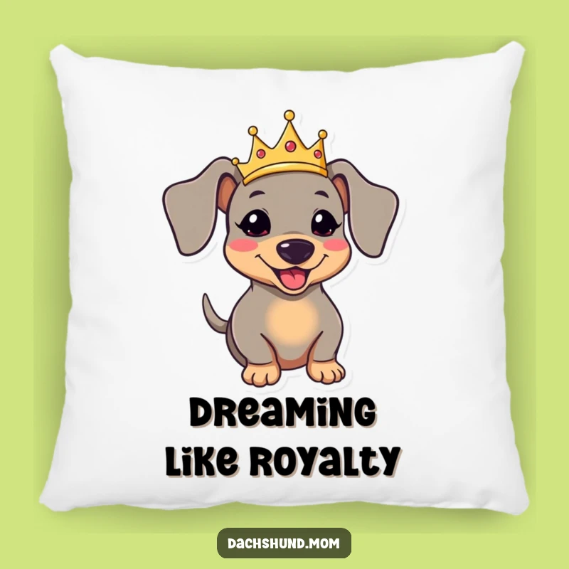 Funny Kawaii Dachshund Pillow - Comfy Royal Dog Decor Gift