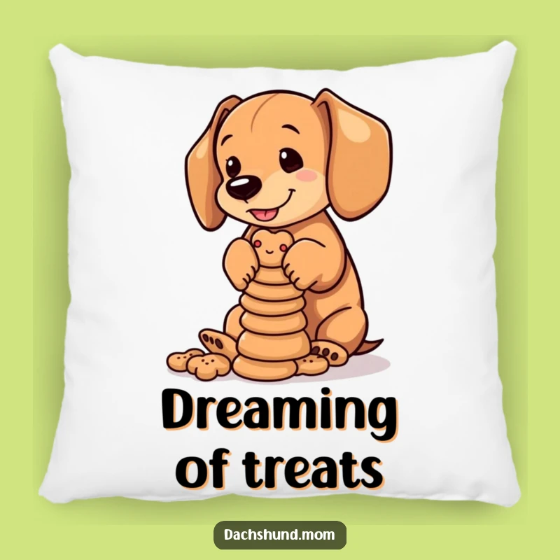 Funny Dachshund Biscuits Pillow: Cub's Treat Balance Comfort - Perfect Funny Gift!