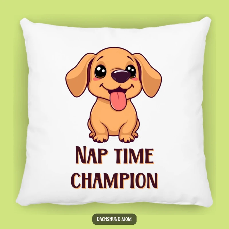 Funny Kawaii Dachshund Pillow - Cute & Comfy Pet Lover Throw Pillow Gift