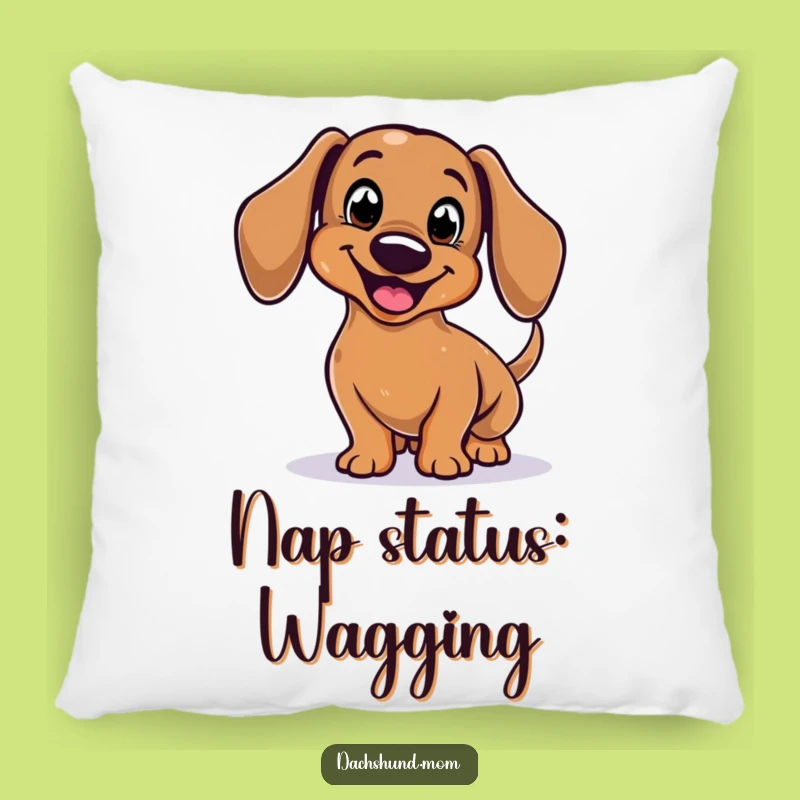 Funny Dachshund Pillow: Cozy Wagging Tail Cushion - The Perfect Comfy, Funny Gift