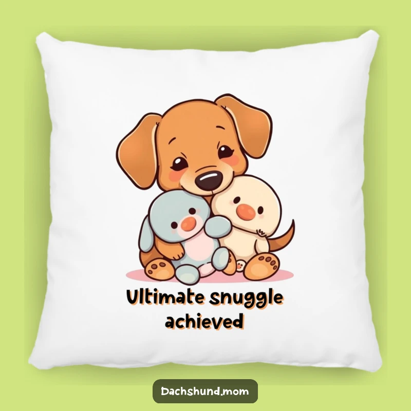 Funny Kawaii Dachshund Snuggle Pillow: Plush Comfort and Adorable Warmth