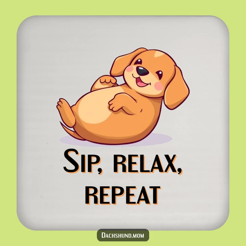 Funny Kawaii Dachshund Rolling Coasters: Protect Surfaces with Hilarious Pups