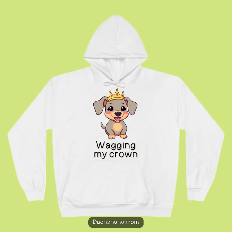 Cozy Funny Kawaii Dachshund Hoodie - Warm Royal Dog Gift