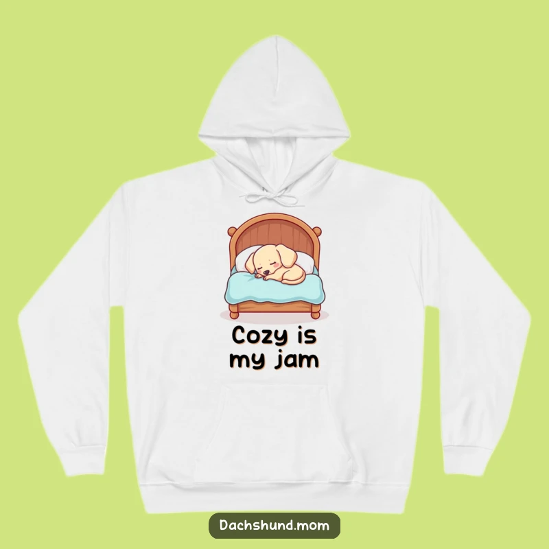 Funny Sleepy Dachshund Hoodie: Cozy Kawaii Dachshund Comfort, Perfect Warm Funny Gift!