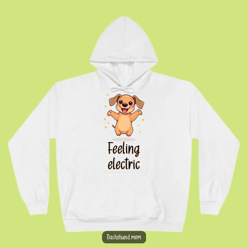 Kawaii Dachshund Hoodie: Cozy Jumps of Delight & Sparkles Comfort