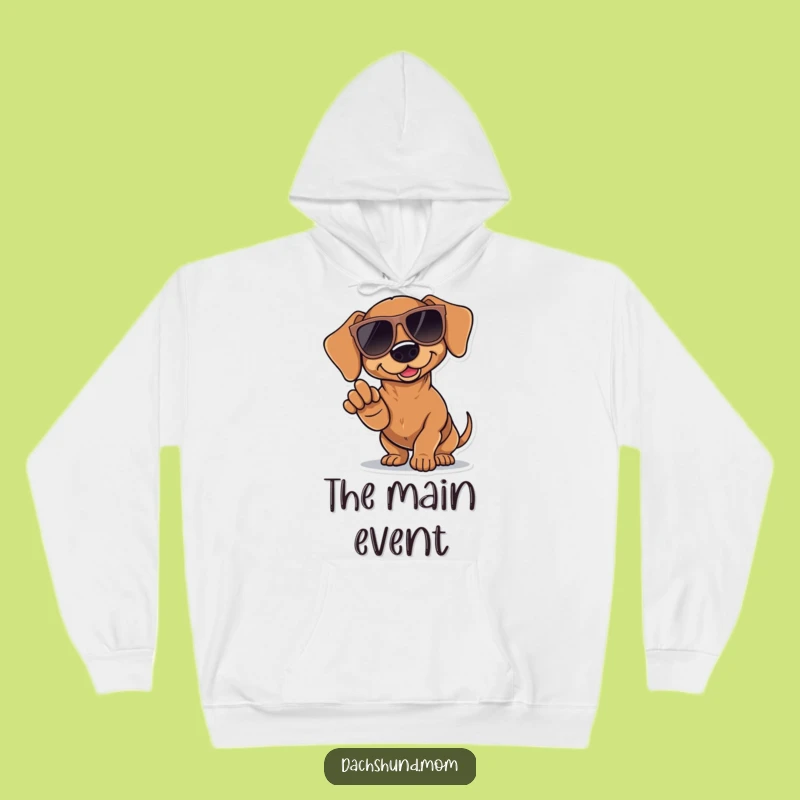 Funny Kawaii Dachshund Hoodie: Cool Sunglasses Sweatshirt for Dachshund Fans