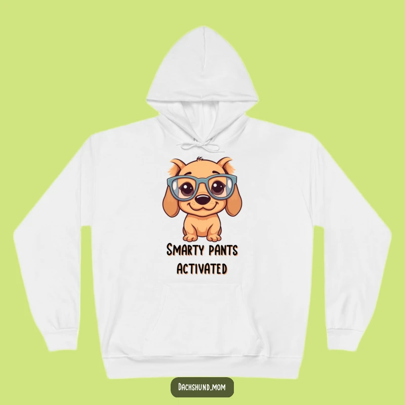 Funny Kawaii Dachshund Hoodie - Cozy Silly Glasses, Ultimate Dog Lover Gift