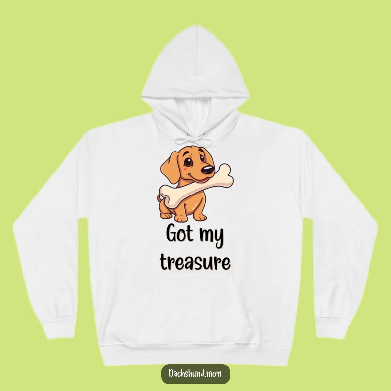 Funny Dachshund Bone Hoodie: Cozy Sausage Dog Sweatshirt Gift