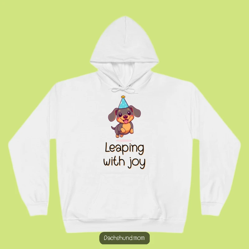 Funny Kawaii Dachshund Party Hoodie: Cozy Celebration Vibes, Ideal Gift