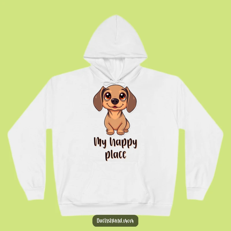 Kawaii Dachshund Hoodie: Warm, Funny Comfort with Sparkling Eyes of Wonder