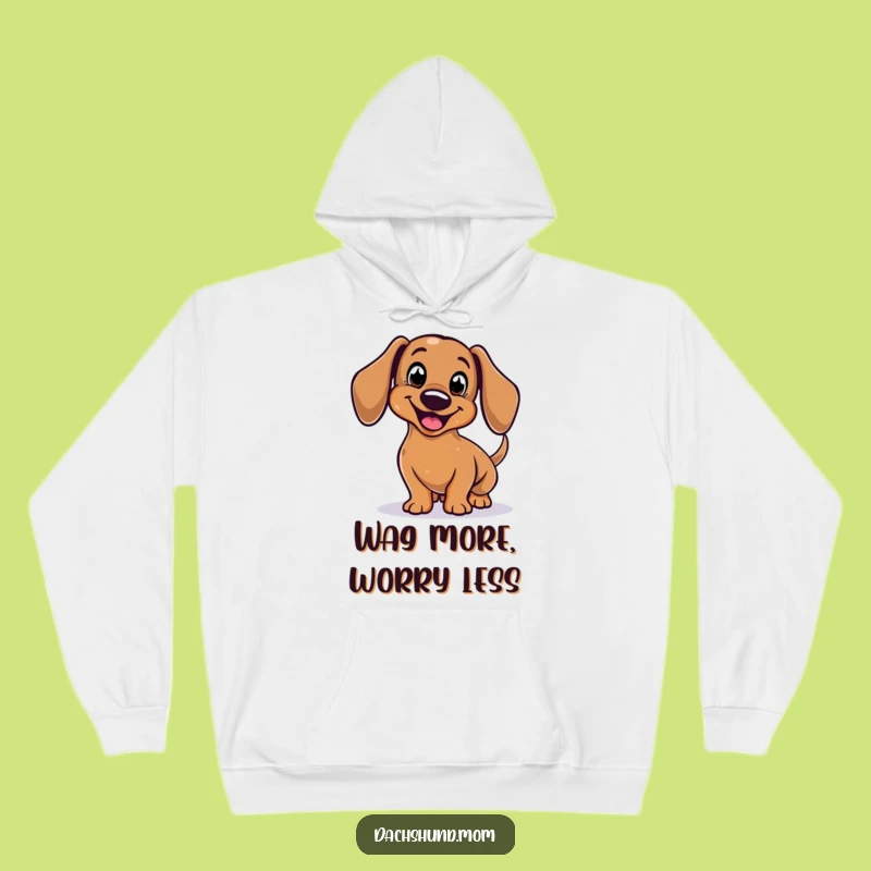 Cozy Funny Dachshund Hoodie: Wagging Tail Sweatshirt for Ultimate Comfort and Laughs