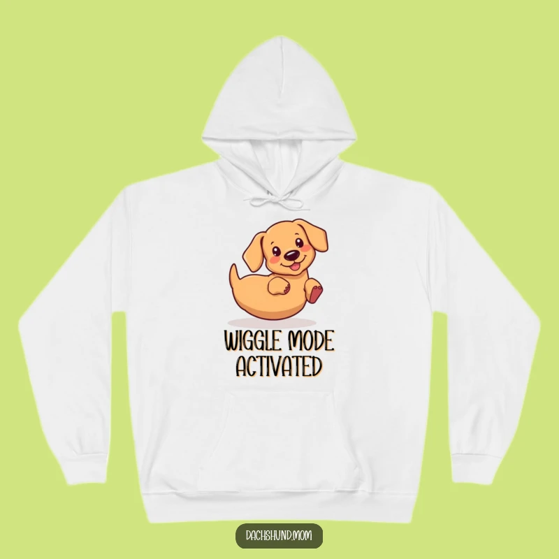 Cozy Funny Kawaii Dachshund Wiggle Hoodie - Warm Wiener Dog Apparel Gift