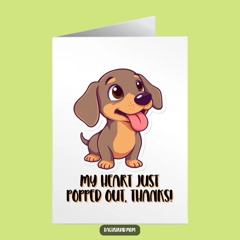 Free Printable Funny Surprised Dachshund Thank You Card - Adorable DIY Downloadable Gift