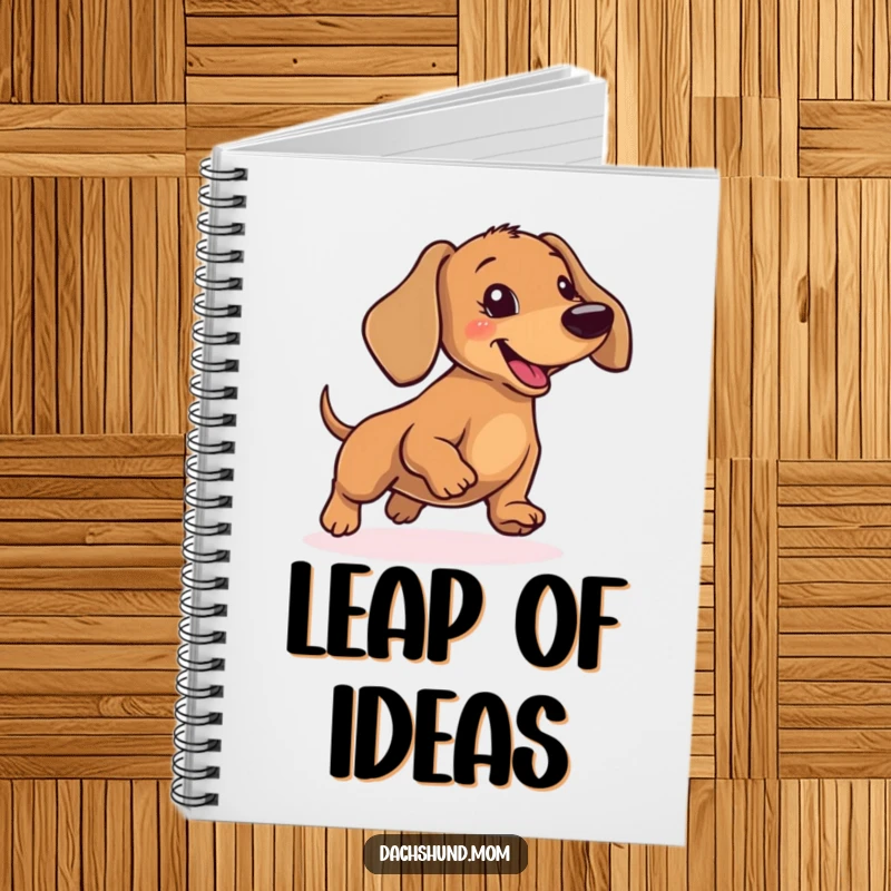 Funny Dachshund Notebook: A cute wiener dog in a silly hop, ready to capture your thoughts and dreams.