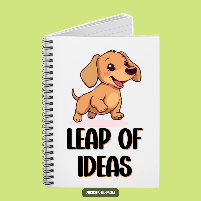 Funny Dachshund Hopping Notebook - Wiener Dog Journal for Ideas
