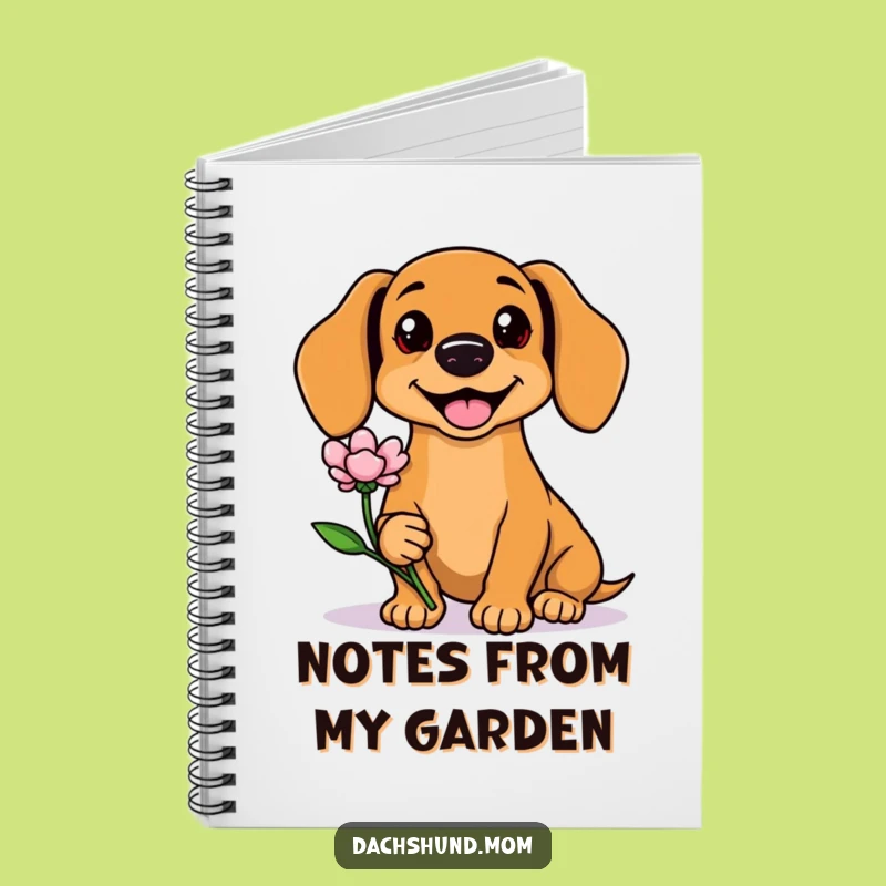 Funny Kawaii Dachshund Flower Notebook: Jot Down Ideas with This Cute Wiener Dog Journal
