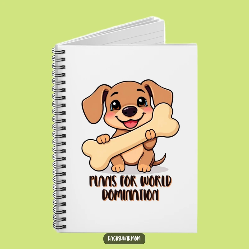Funny Kawaii Dachshund Notebook: Jot Down Happy Thoughts with a Pup