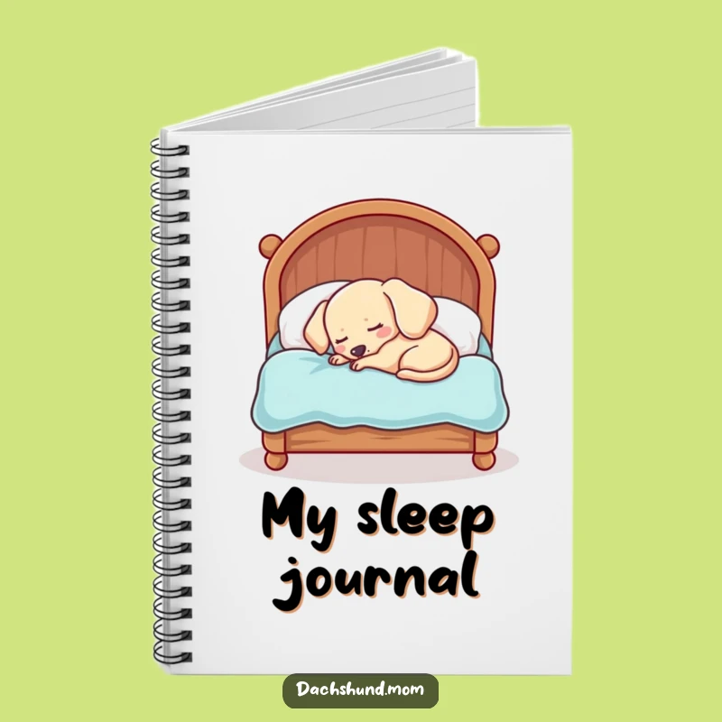 Funny Sleepy Dachshund Journal: Kawaii Dachshund Notes, Perfect Cute Funny Gift!