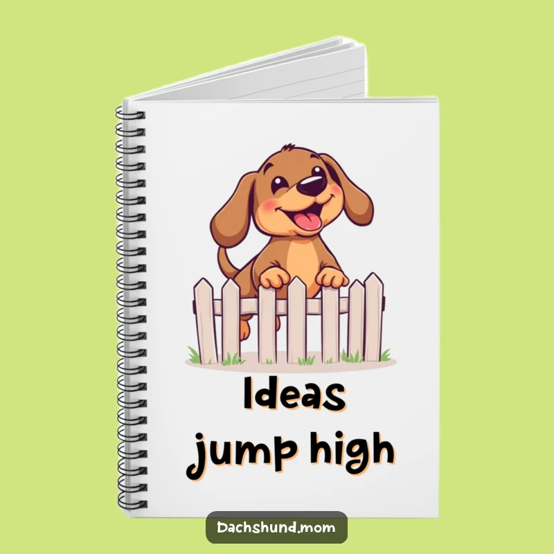Funny Kawaii Dachshund Notebook: Joyful Leap Journal, Creative Gift