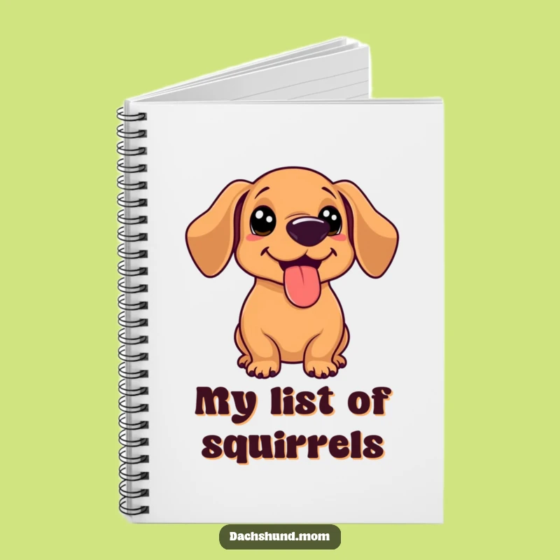 Funny Kawaii Dachshund Notebook - Cute Journal Gift for Dog Lovers' Ideas