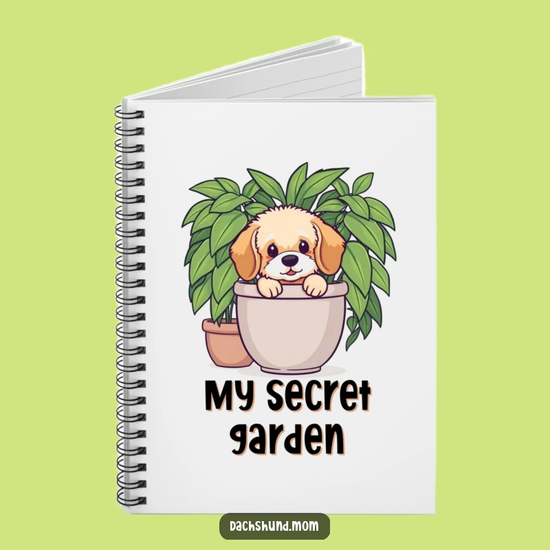 Funny Dachshund Plant Notebook: Hidden Pup's Notes - Ideal Funny Gift!