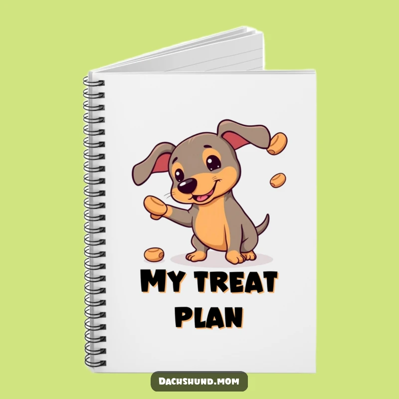 Funny Kawaii Dachshund Notebook: Juggling Treats, Hilarious Journal