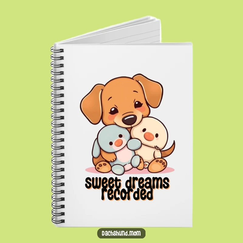 Funny Kawaii Dachshund Snuggle Notebook: Journal Your Sweetest Thoughts