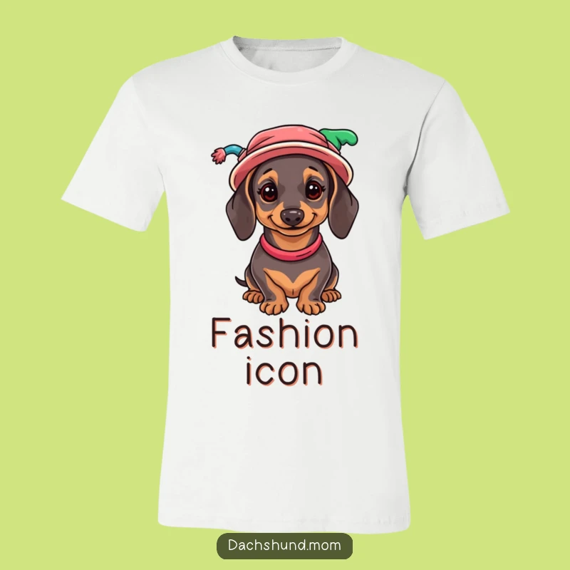 Funny Dachshund Hat Collection T-Shirt - Quirky Wiener Dog Fashion