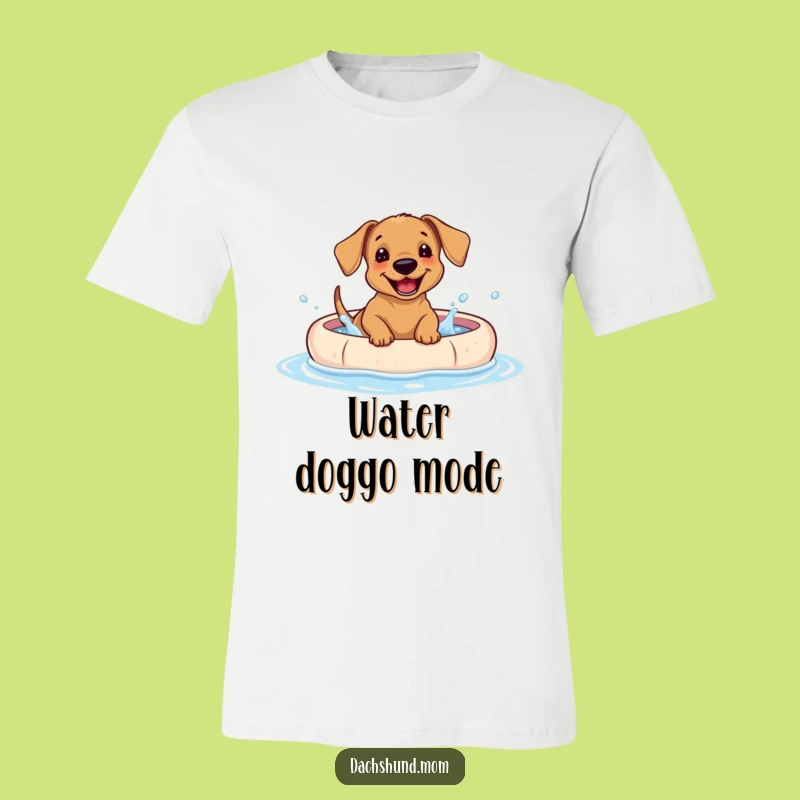 Funny Dachshund Puppy Pool Party T-Shirt: Humorous Dog Owner Gift