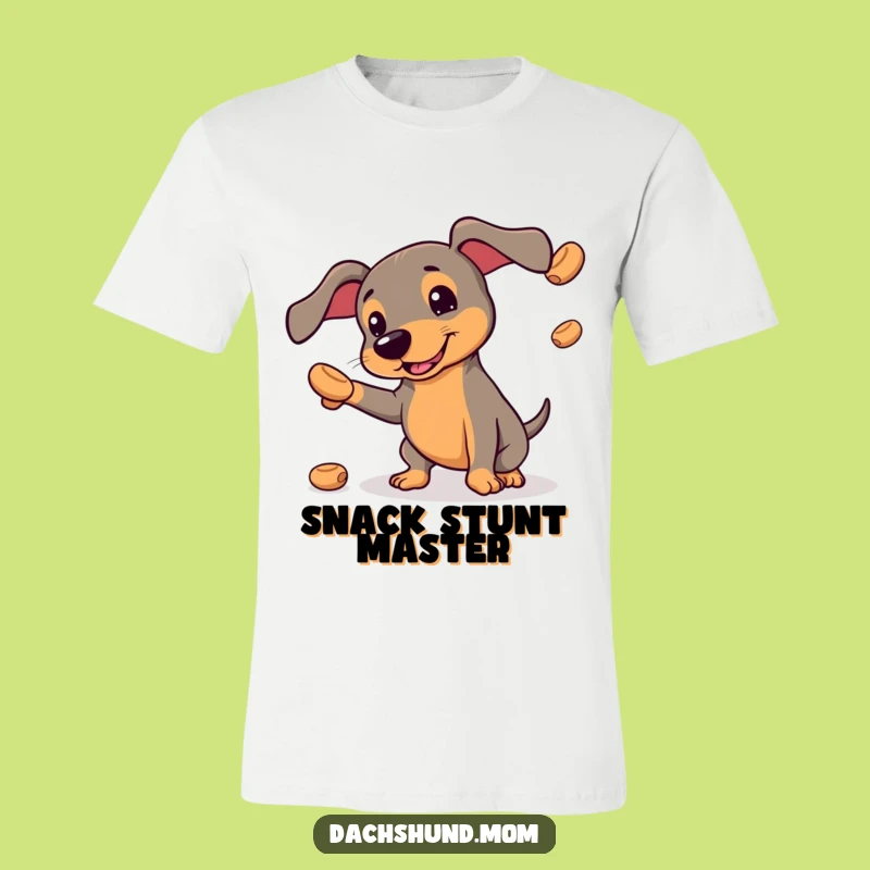 Funny Kawaii Dachshund T-Shirt: Juggling Treats, Hilarious Dog Apparel